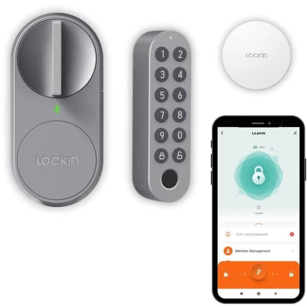 Låskit för ytterdörr - KONYKS - Lockin G30 Pro - Digicode och hubb ingår
