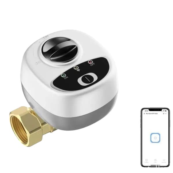 Smart Vand/Gas Afspærringsventil, Styring med Stemme, Tidsindstillede Operationer,Bundle2