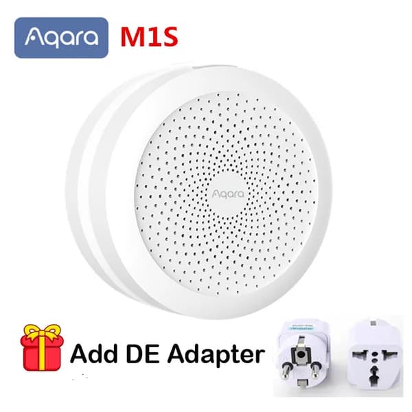 Aqara Hub M1S, Fjärrkontroll via App, Zigbee 3.0 Stöd,M1S lägg till DE
