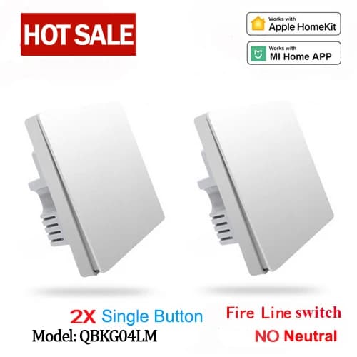 Aqara Smart Home Hub, G2H-kamera med 32G TF-kort, Wifi-gardinsmotor,2X ingen neutral-1Nyckel