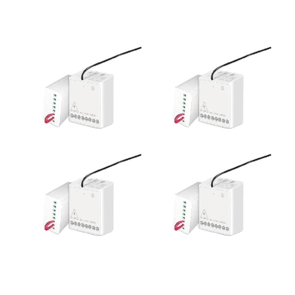 Aqara Relay Modul, Zigbee Trådløs Kontrol, 10A Belastningsevne,4 stk. Aqara relæ