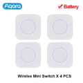 Miniatyrbillede 2 af 2: Aqara Trådløs Mini Kontakt, Zigbee Forbindelse, Én-Tast Kontrol,4 stk trådløs switch