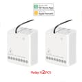Miniatyrbild 2 av 2: Zigbee Smart Gateway, Röstkontroll med Siri, Dubbelappskompatibilitet,2st Relä