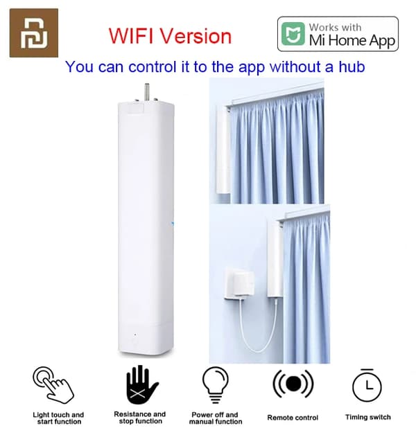 Smart Gardinskinne, Elektrisk Kontrolsystem, Tilpasningsmulighed, wifi gardinmotor