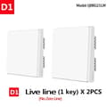 Miniatyrbillede 2 af 2: Aqara Smart Vægkontakt, Zigbee Forbindelse, Dobbelt Kontrolkanaler,D1 Ingen Neutral 1KX2