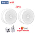 Miniatyrbillede 2 af 2: Aqara M1S Hub, Zigbee 3.0 Kommunikation, RGB Nattelys,2XAqara M1S tilføj EU