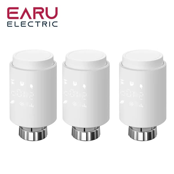 Smart Radiator Actuator, Programmerbar Termostat, Fjärrtemperaturkontroll, 3pc TV02