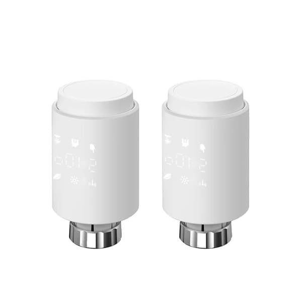 Smart Radiator Actuator, Programmerbar Termostat, Fjärrtemperaturkontroll, 2pc TV02