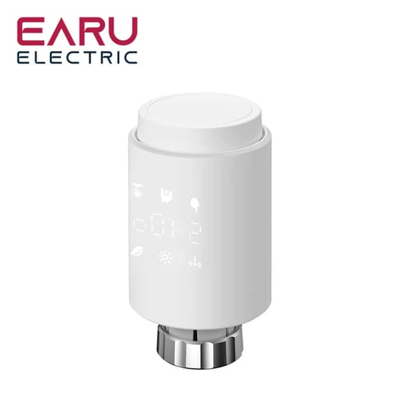 Smart Radiator Actuator, Programmerbar Termostat, Fjernbetjent Temperaturkontrol, 1 stk TV02