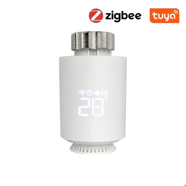 Smart Radiator Actuator, ZigBee-forbindelse, Stemmestyring med Alexa & Google Home, 1 stk uden gateway
