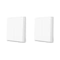 Miniatyrbillede 1 af 2: Smart Vægkontakt, ZigBee Forbindelse, Ingen Neutral Ledning Nødvendig, 2Xtrådløs 2 nøgle D1