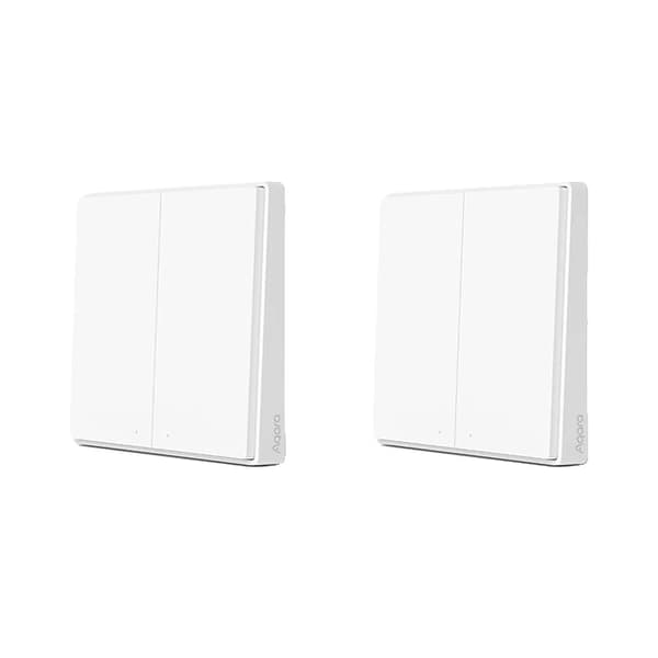 Smart Vægkontakt, ZigBee Forbindelse, Ingen Neutral Ledning Nødvendig, 2Xtrådløs 2 nøgle D1