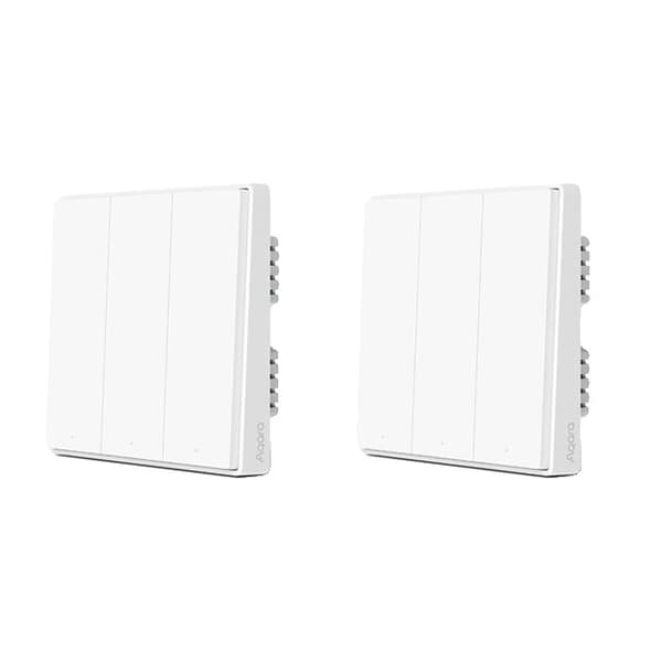 Smart Vægkontakt, ZigBee Forbindelse, Ingen Neutral Ledning Nødvendig, 2X D1 Ingen Neutral 3K