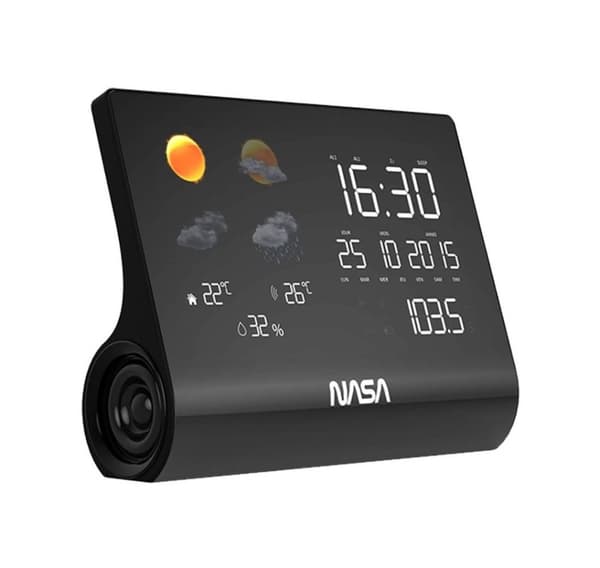 Nasa værstasjon + høyttaler BT WSP1300, sort