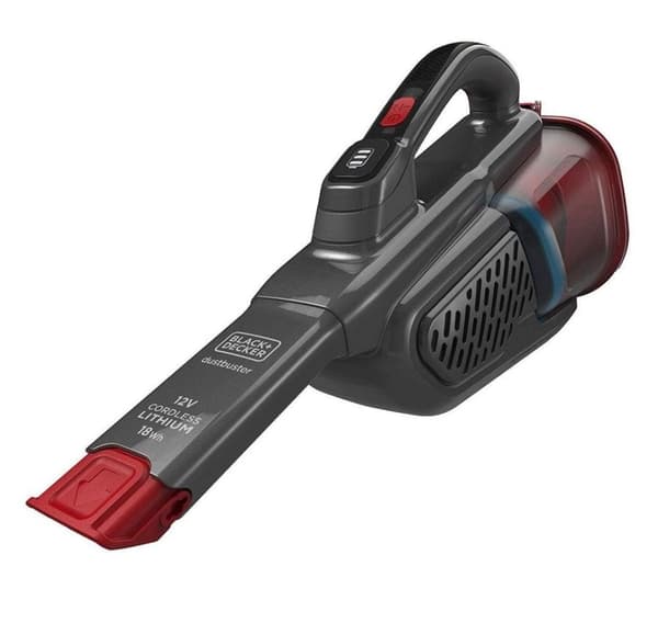 BLACK & DECKER, Støvsuger, BHHV315B-QW Sort, Rød
