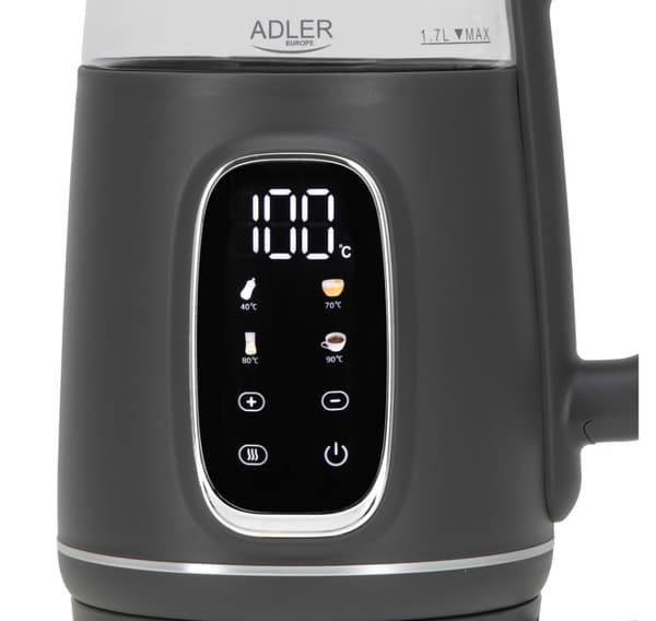 Adler, vannkoker med LED-skjerm, AD 1305