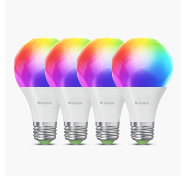 Nanoleaf, Essentials Smart A60 Bulb Matter WiFi 900Lm 2700-6500K, 4st förpackning