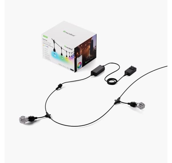 Nanoleaf, Essentials Matter Smart Multicolour Outdoor String Lights Starter Kit 15m