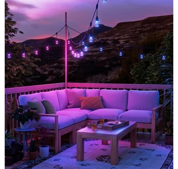 Nanoleaf, Essentials Matter Smart Multicolour Outdoor String Lights Starter Kit 15m