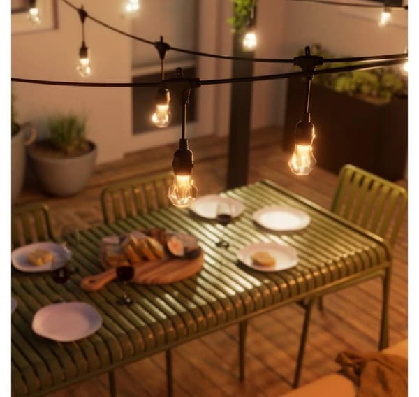 Nanoleaf, Essentials Matter Smart Multicolour Outdoor String Lights Starter Kit 15m
