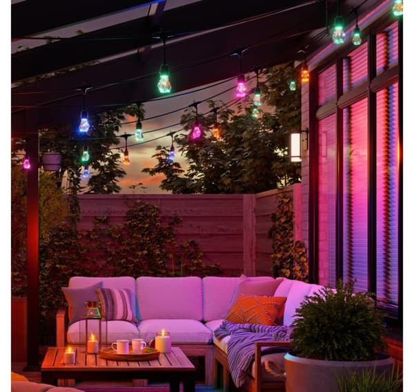 Nanoleaf, Essentials Matter Smart Multicolour Outdoor String Lights Starter Kit 15m