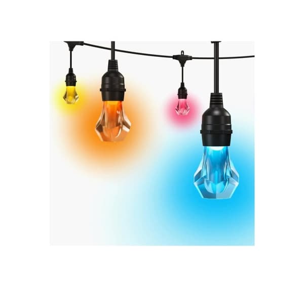 Nanoleaf, Essentials Matter Smart Multicolour Outdoor String Lights Starter Kit 15m