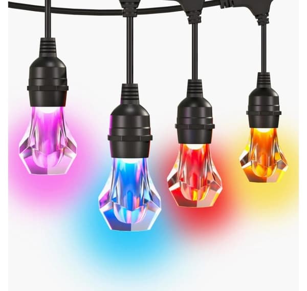 Nanoleaf, Essentials Matter Smart Multicolour Outdoor String Lights Starter Kit 30m