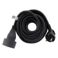Miniatyrbild 2 av 4: Prolongateur 16A HO5VV-F 3G1,5mm² - Svart 3m - Zenitech