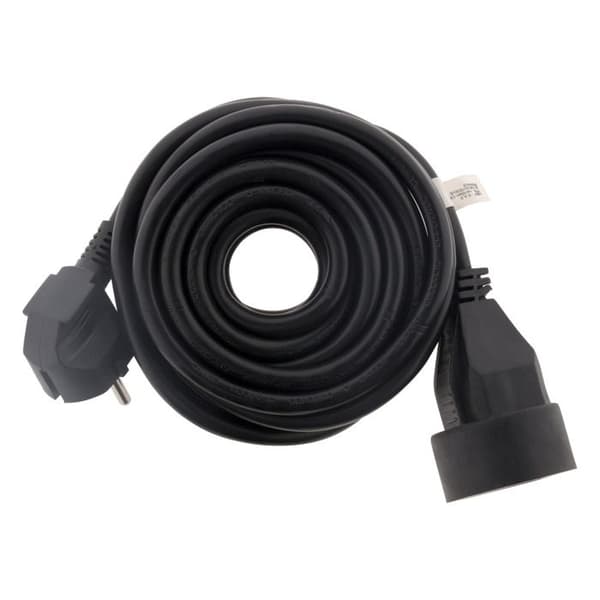 Prolongateur 16A HO5VV-F 3G1,5mm² - Svart 3m - Zenitech