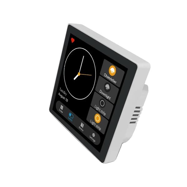 Smart Home Kontrolpanel, 4-Tommers Touchskærm, Zigbee 3.0, Maksimal Belastning 2200W,NE Zigbee gateway