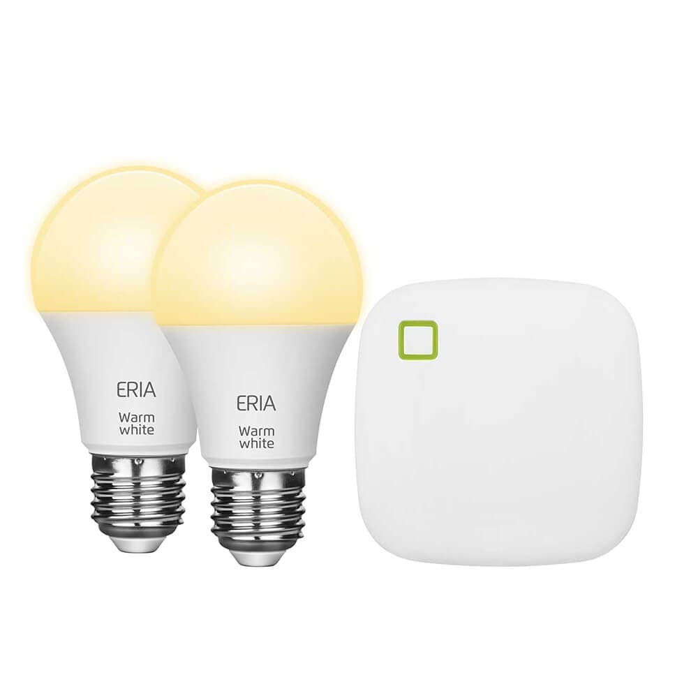 ADUROSMART ERIA Startpack, 2 E27 + Bridge Varmvit 2700k