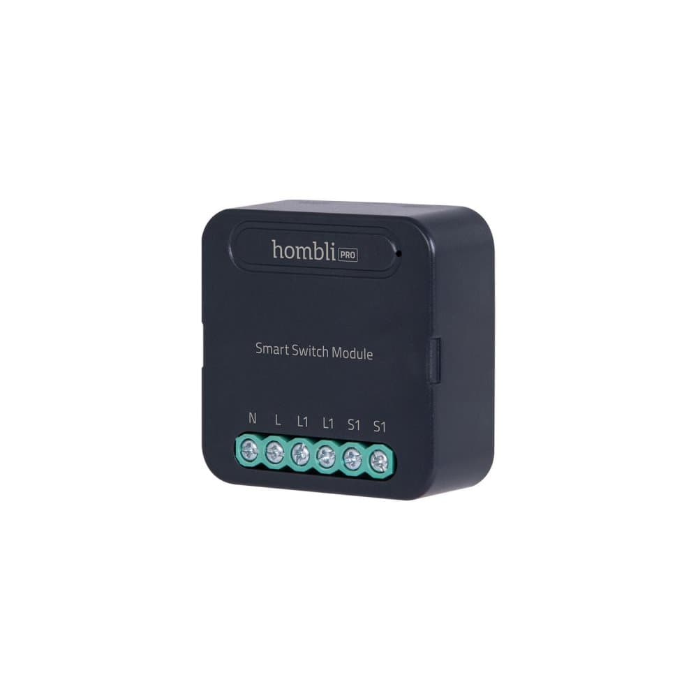Fjärrströmbrytare, enkanalig, WiFi, Hombli Smart Switch Module, 10A, Svart
