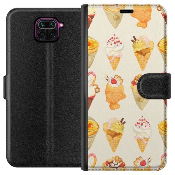 Plånboksfodral till Xiaomi Redmi Note 9 med Glassigt motiv