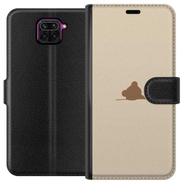 Tegnebogsetui til Xiaomi Redmi Note 9 med Nalle motiv