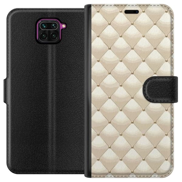 Plånboksfodral till Xiaomi Redmi Note 9 med Guldglans motiv