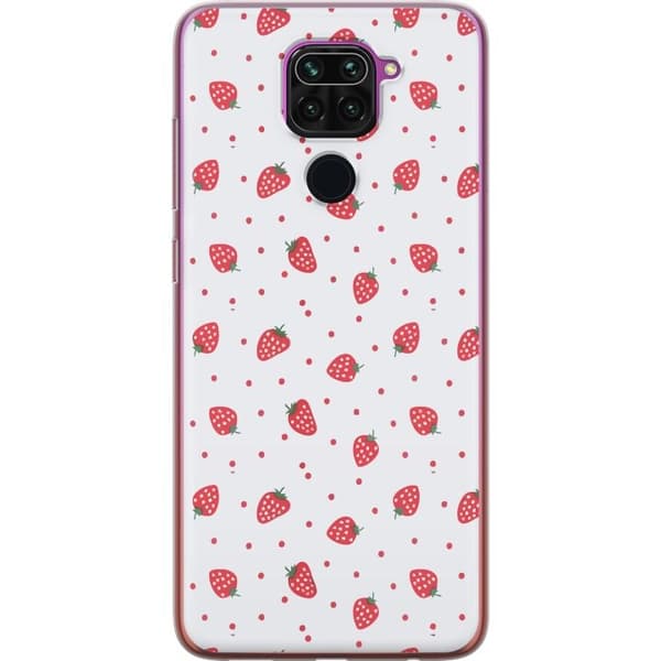 Mobilskal till Xiaomi Redmi Note 9 med Jordgubbar motiv