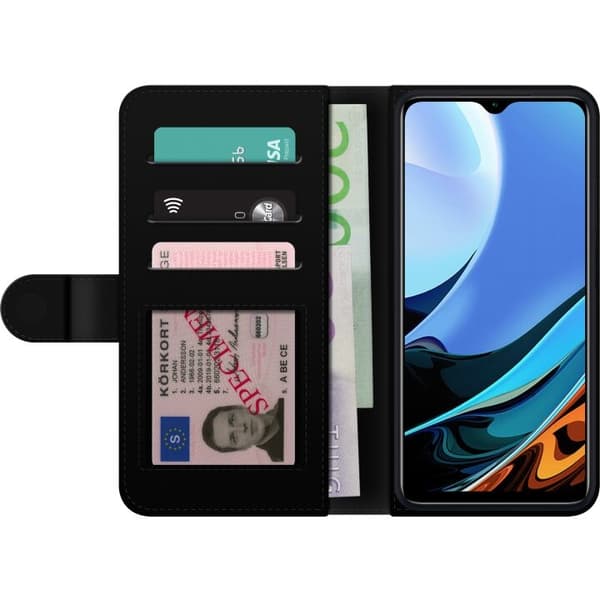 Tegnebogsetui til Xiaomi Redmi Note 9 4G med Katte mønster motiv