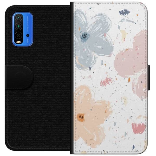 Plånboksfodral till Xiaomi Redmi Note 9 4G med Blommor motiv