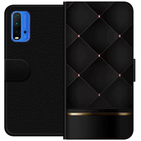 Tegnebogsetui til Xiaomi Redmi Note 9 4G med Luksuslinje motiv