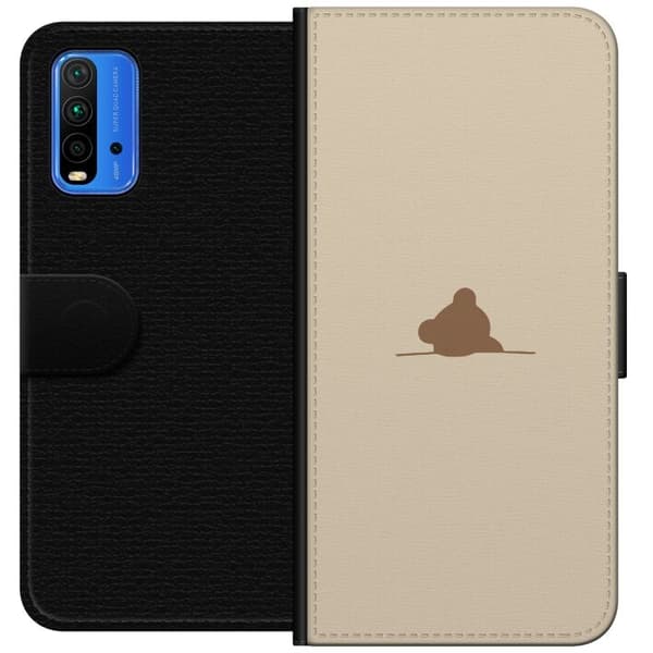 Plånboksfodral till Xiaomi Redmi Note 9 4G med Nalle motiv
