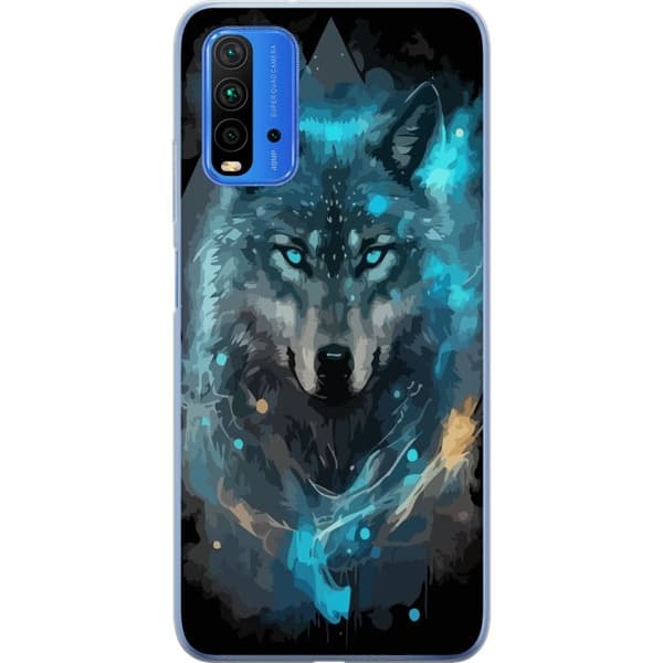 Mobilskal till Xiaomi Redmi Note 9 4G med Varg motiv
