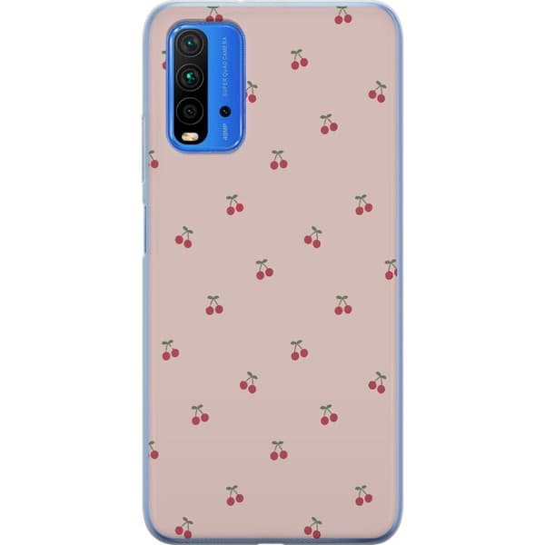 Mobilcover til Xiaomi Redmi Note 9 4G med Kirsebær motiv