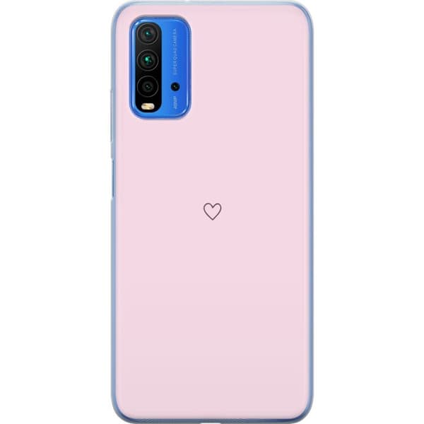 Mobilskal till Xiaomi Redmi Note 9 4G med Hjärta motiv