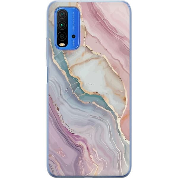 Mobilskal till Xiaomi Redmi Note 9 4G med Marmor motiv