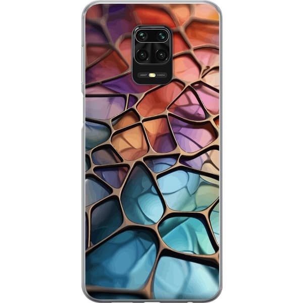 Mobilskal till Xiaomi Redmi Note 9S med Metalliskt mönster motiv
