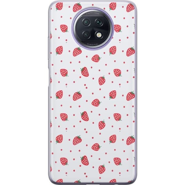 Mobilskal till Xiaomi Redmi Note 9T med Jordgubbar motiv