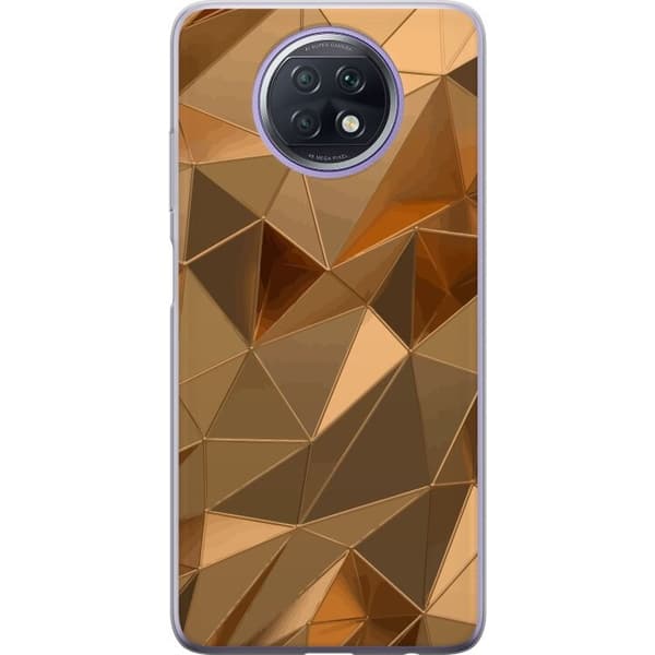 Mobilcover til Xiaomi Redmi Note 9T med 3D Guld motiv