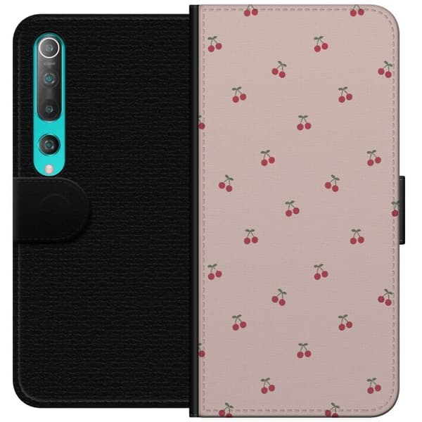 Plånboksfodral till Xiaomi Mi 10 5G med Körsbär motiv