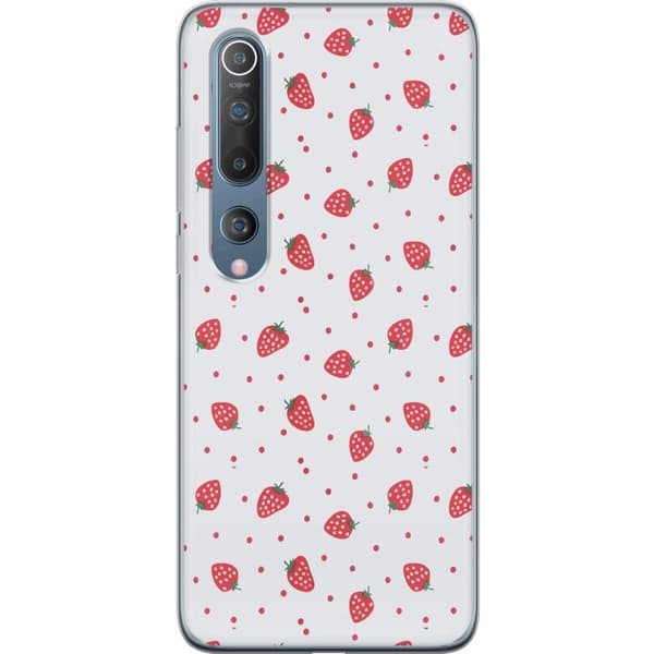 Mobilcover til Xiaomi Mi 10 5G med Jordbær motiv