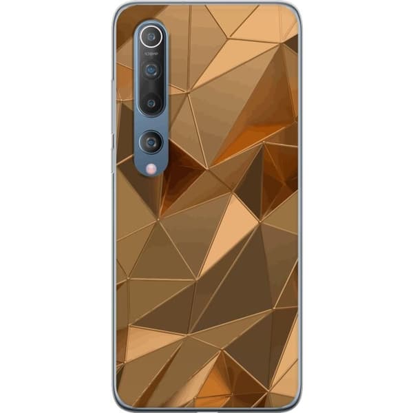 Kännykkäkuori Xiaomi Mi 10 5G-laitteelle, jossa on 3D Kulta kuvio